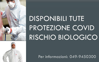 Disponibili tute protezione COVID rischio biologico